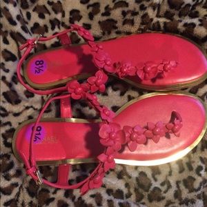 Michael Kors Hot Pink Petals Sandals; 8.5m; NWT